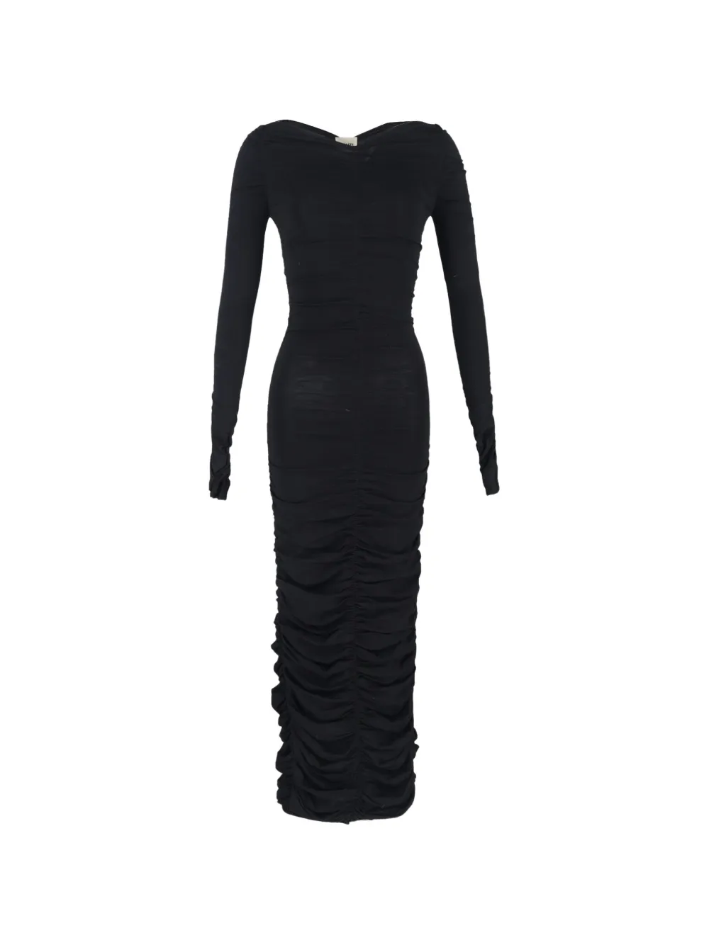 KHAITE 2023 Lana ruched maxi dress - Black