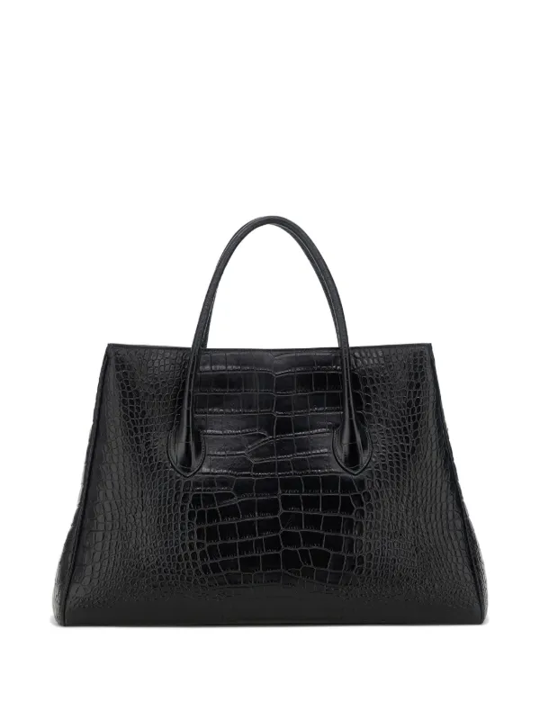 AMIRI 50 クロコエンボス レザーバッグ | ブラック | FARFETCH JP