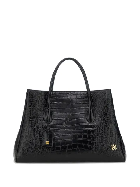 AMIRI 50 croc-embossed leather tote bag