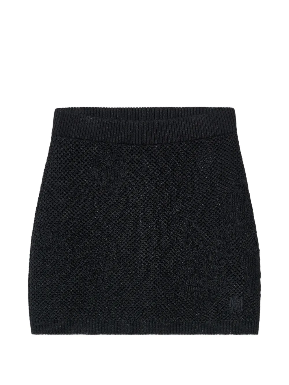 AMIRI Gonna midi all'uncinetto - Nero