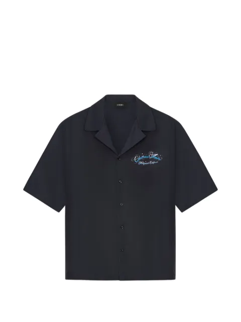 AMIRI logo-detail camp shirt