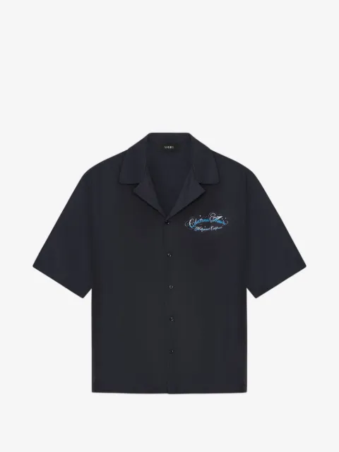AMIRI Chateau script camp shirt