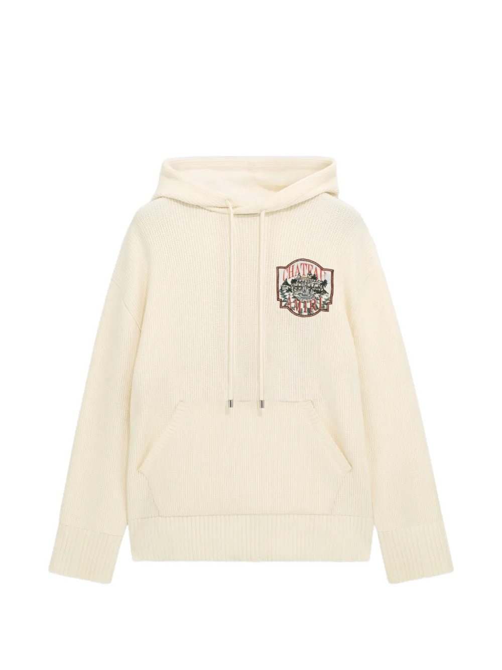 AMIRI logo-embroidery hoodie - Toni neutri