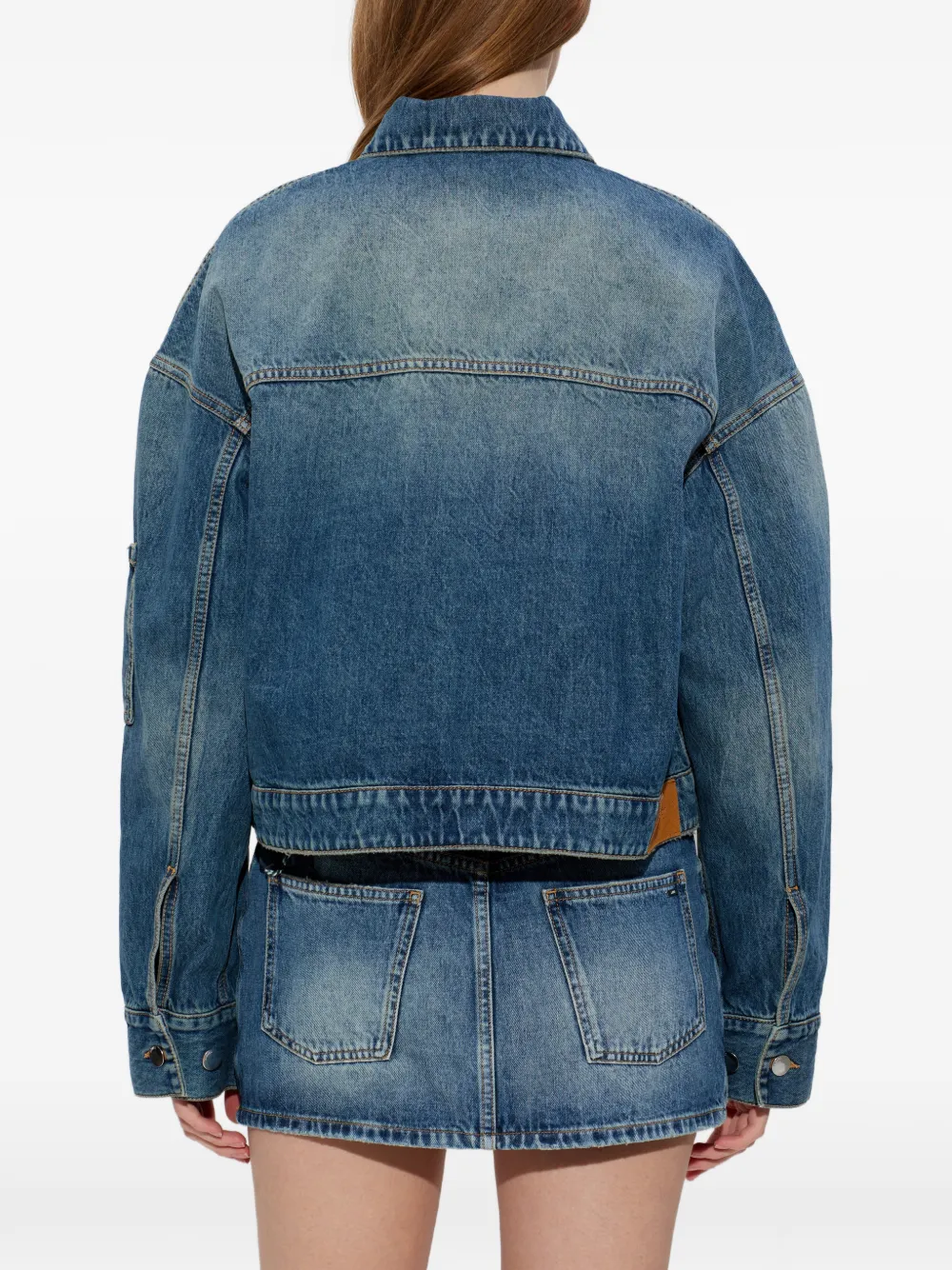 AMIRI Denim jack Blauw