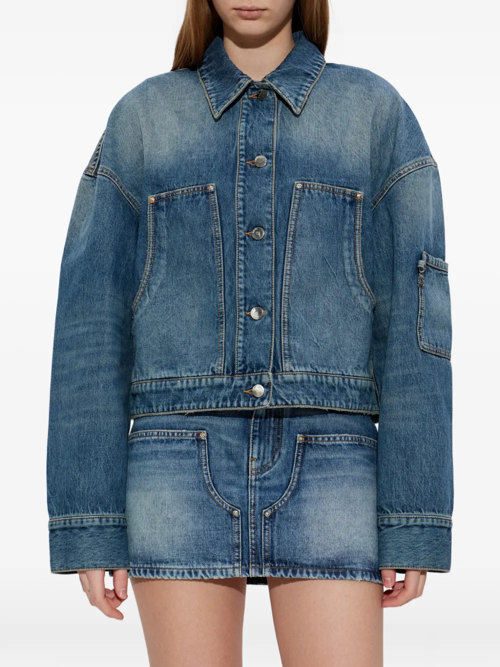  Amiri Denim Work Jacket - Blue 