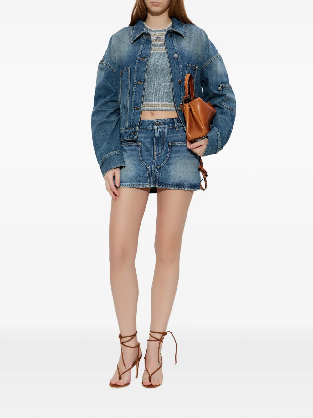  Amiri Denim Work Jacket - Blue 