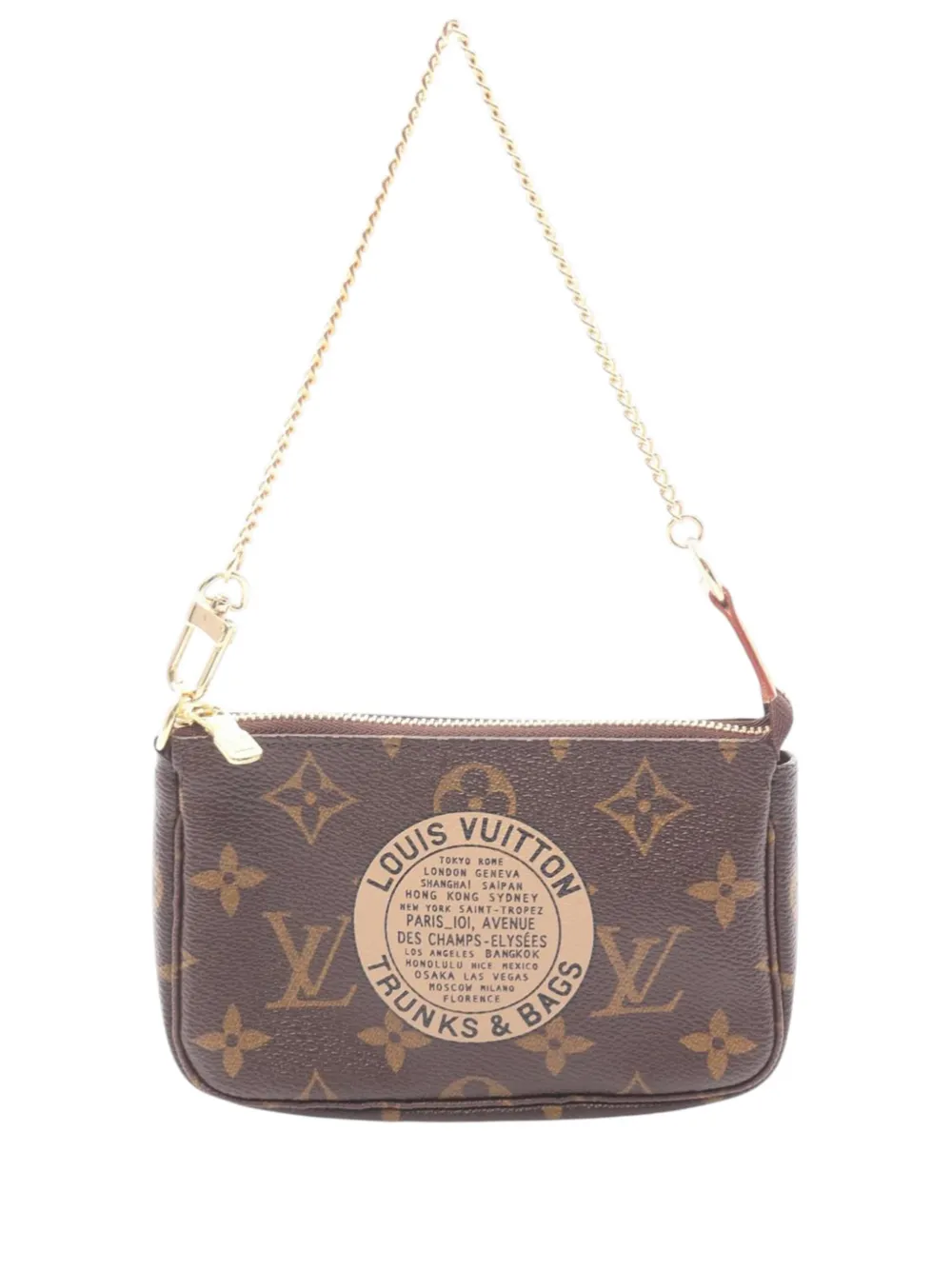 Louis Vuitton Pre-Owned 2008 Monogram Trunks & Bags Mini Pochette Accessoires handbag - Marrone