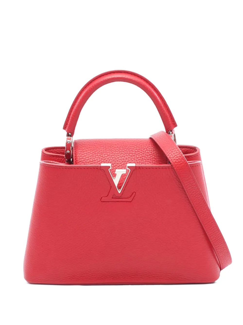 Louis Vuitton Pre-Owned 2017 Taurillon Capucines BB satchel - Rosso