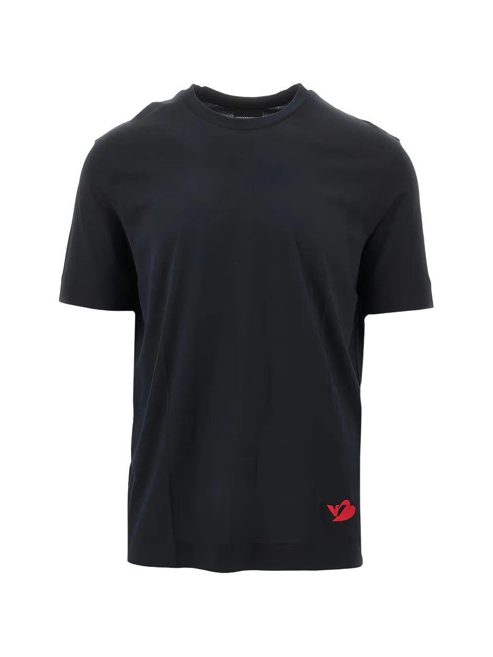 Emporio Armani embroidery T-shirt - Blu