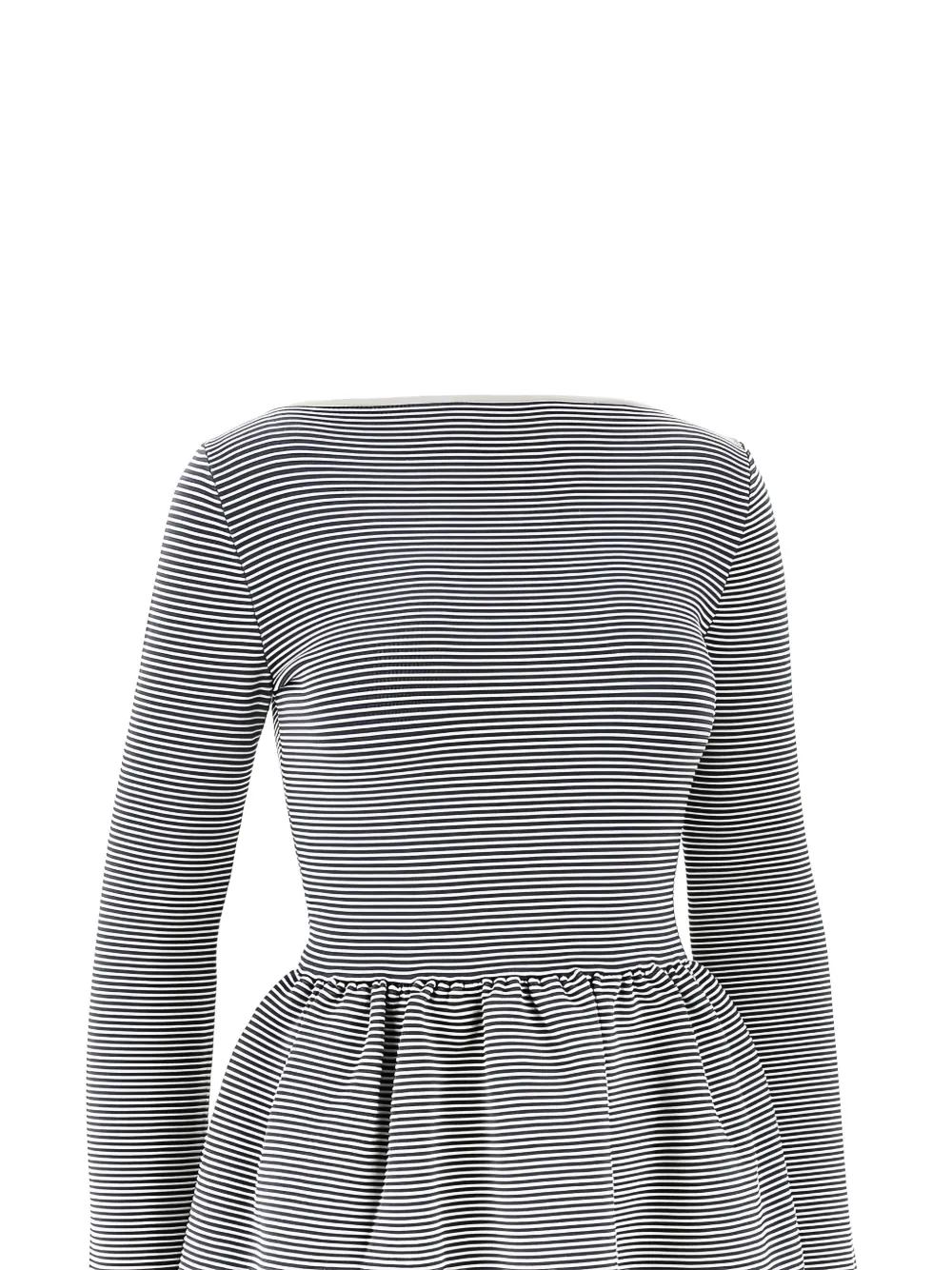 Emporio Armani Gestreepte mini-jurk Grijs