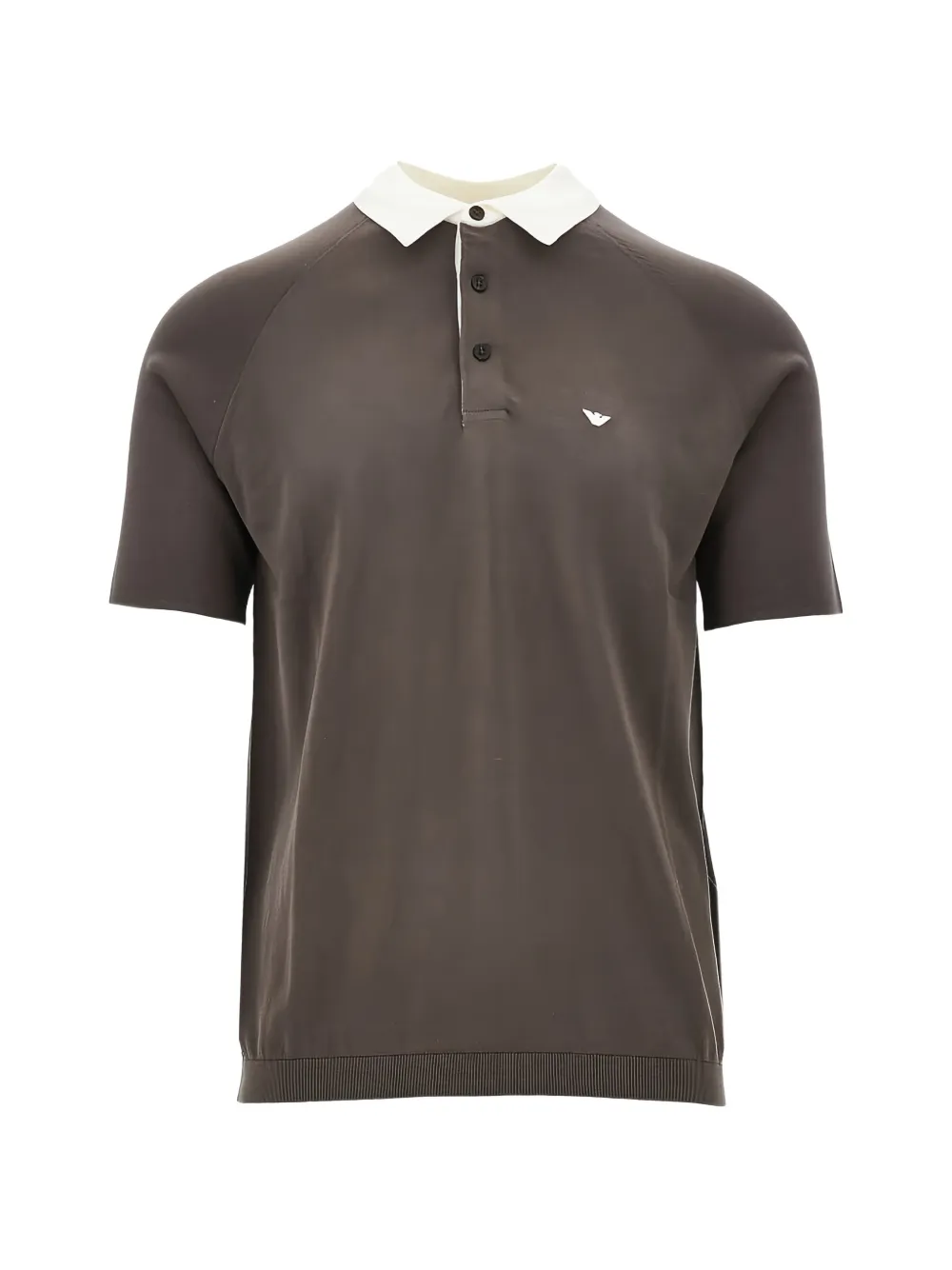 Emporio Armani mag collared polo shirt - Marrone