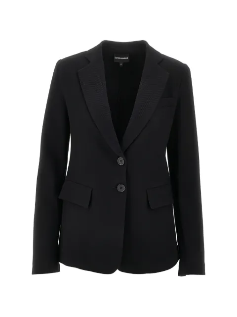 Emporio Armani blazer con botones y motivo pied de poule