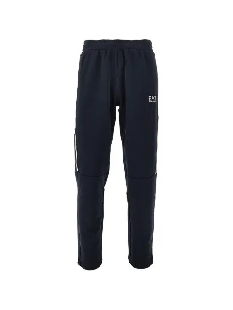 Ea7 Emporio Armani pants con logo estampado y motivo de rayas