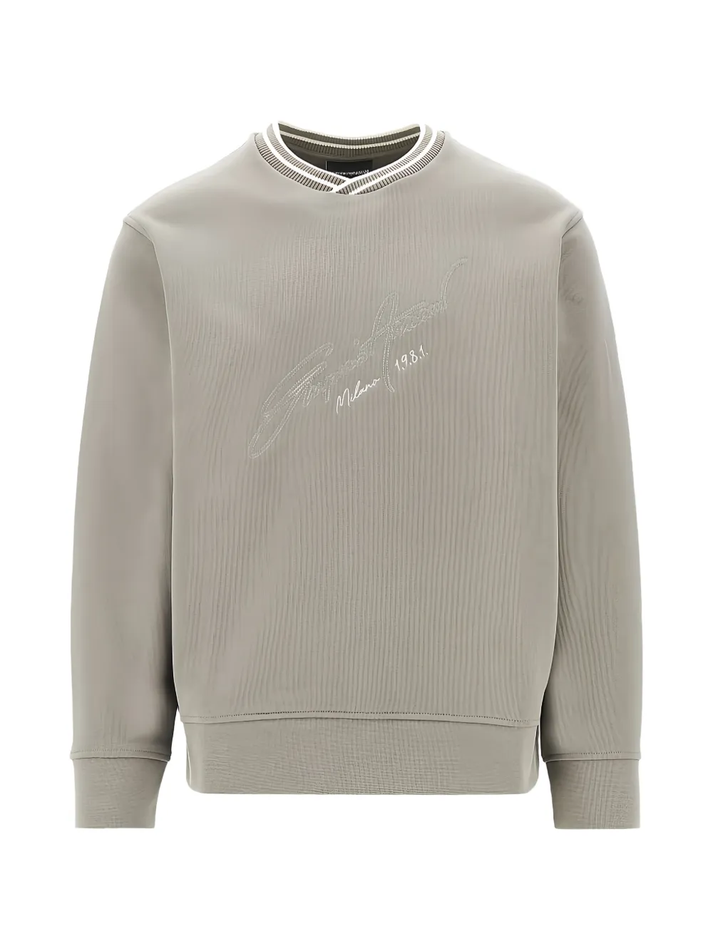 Emporio Armani signature V-neck sweatshirt - Grigio