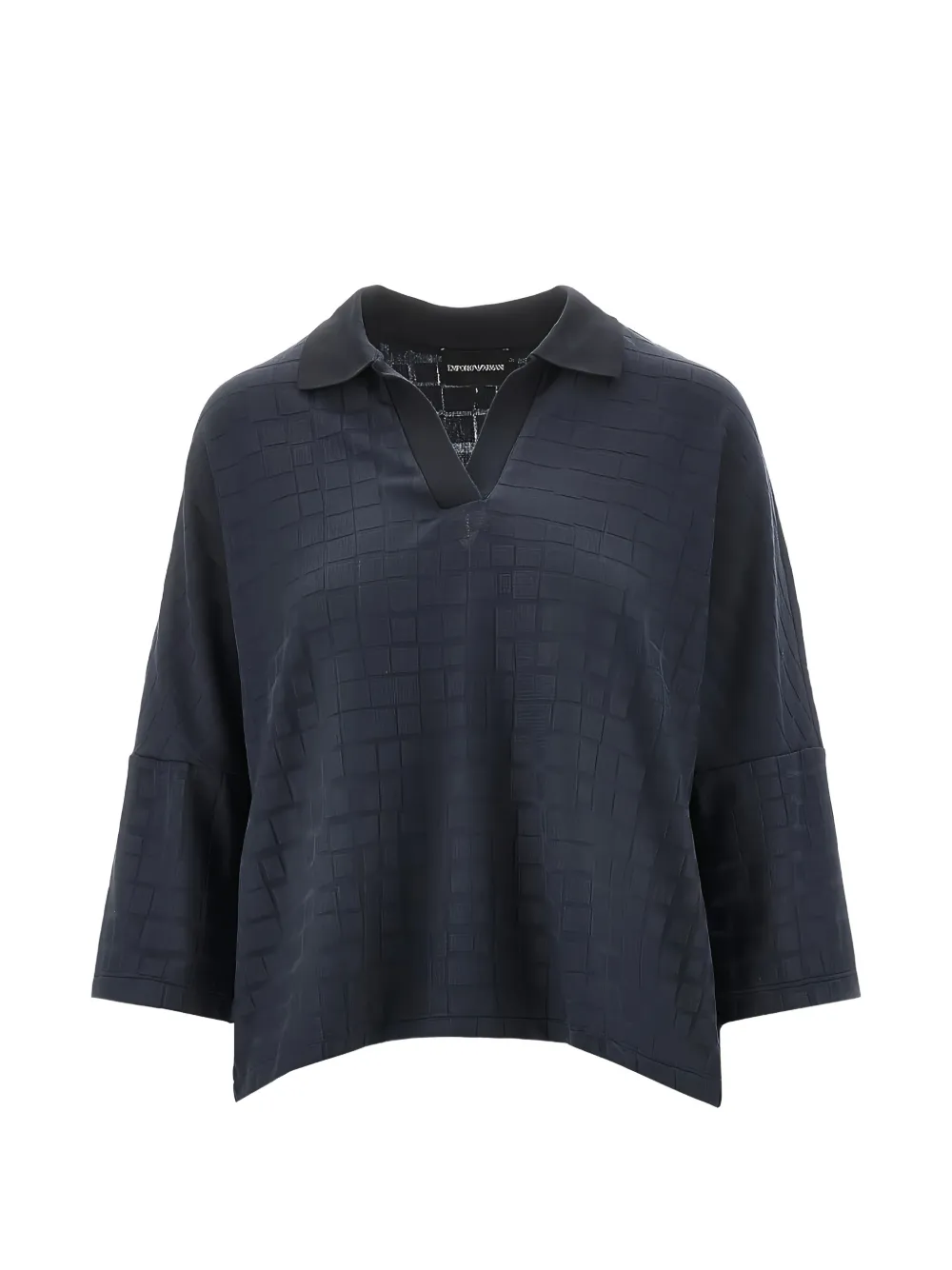 Emporio Armani polo-collar T-shirt - Blu