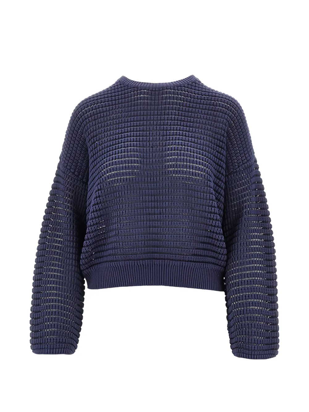 Emporio Armani perforated sweater - Blu