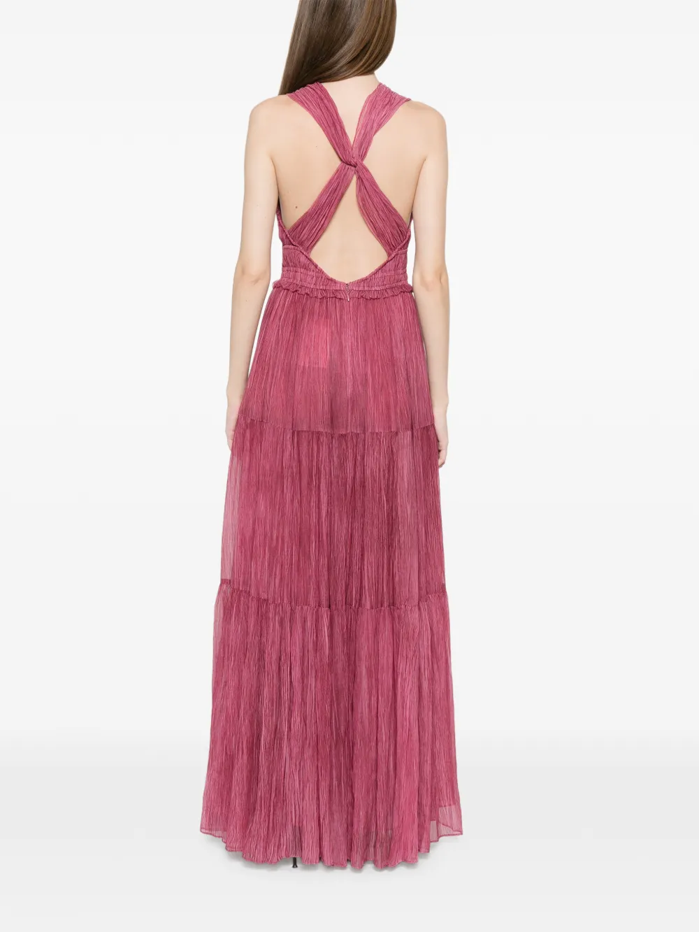 Ulla Johnson Freesia plissé avondjurk Roze