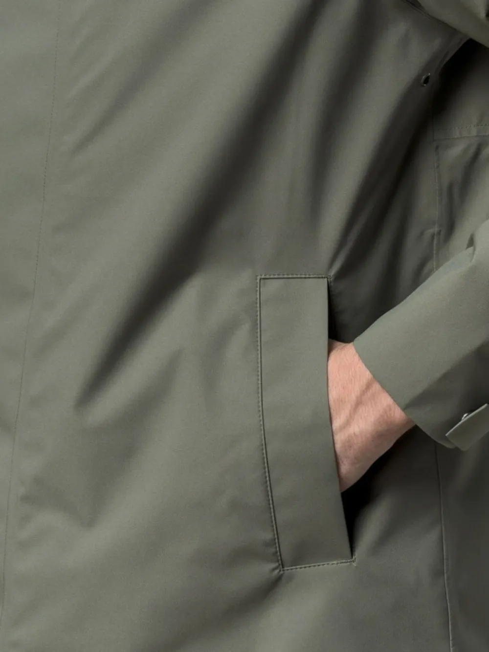 K-Way Tommy jas met capuchon Groen
