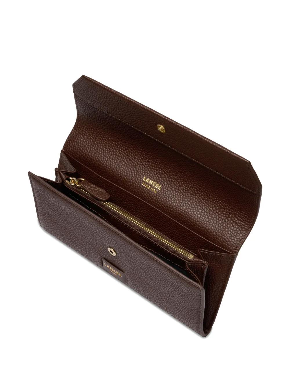 Lancel Portemonnee met logodetail Bruin