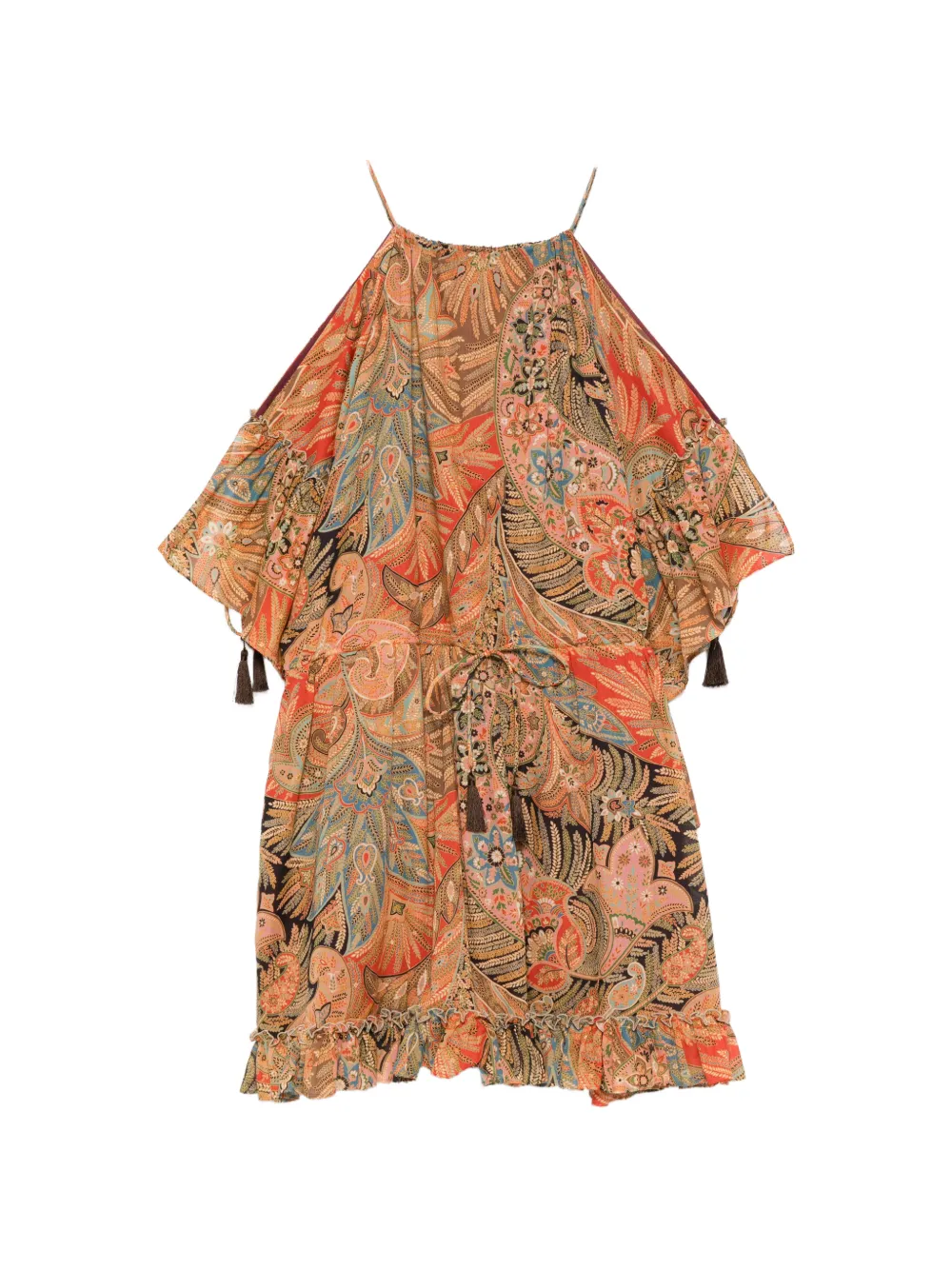 ETRO paisley-pattern mini dress - Arancione