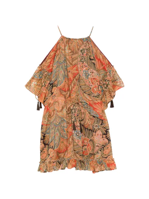 ETRO kort kjole med paisleytryk