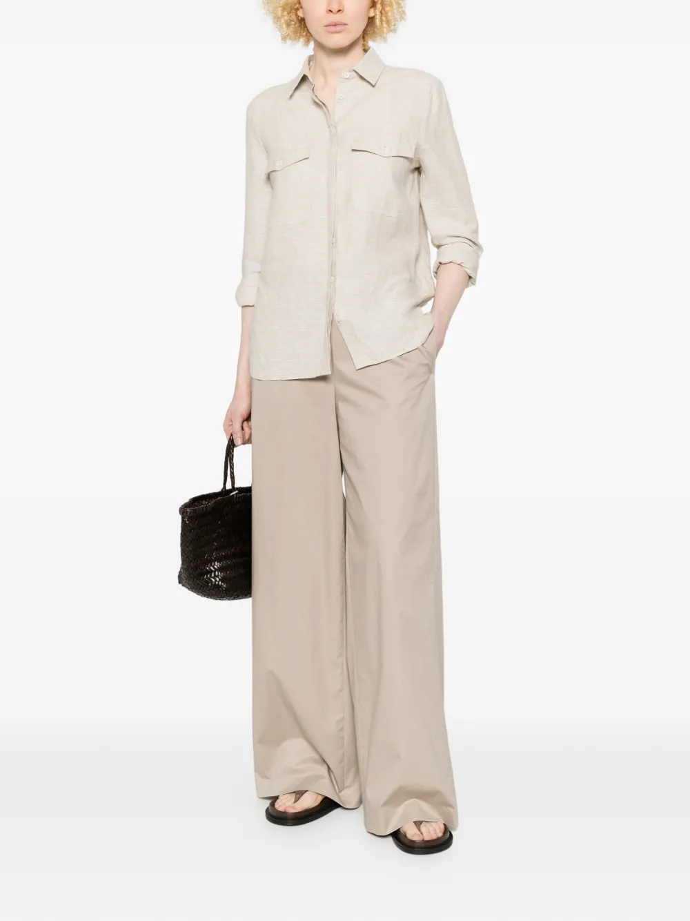  Robert Friedman Chest-pocket Shirt - Neutrals 