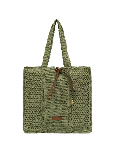 GIANNI CHIARINI Nefeli woven-straw shoulder bag