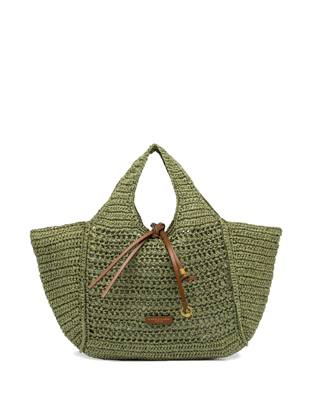 GIANNI CHIARINI Borsa a spalla Nefeli con coulisse - Verde