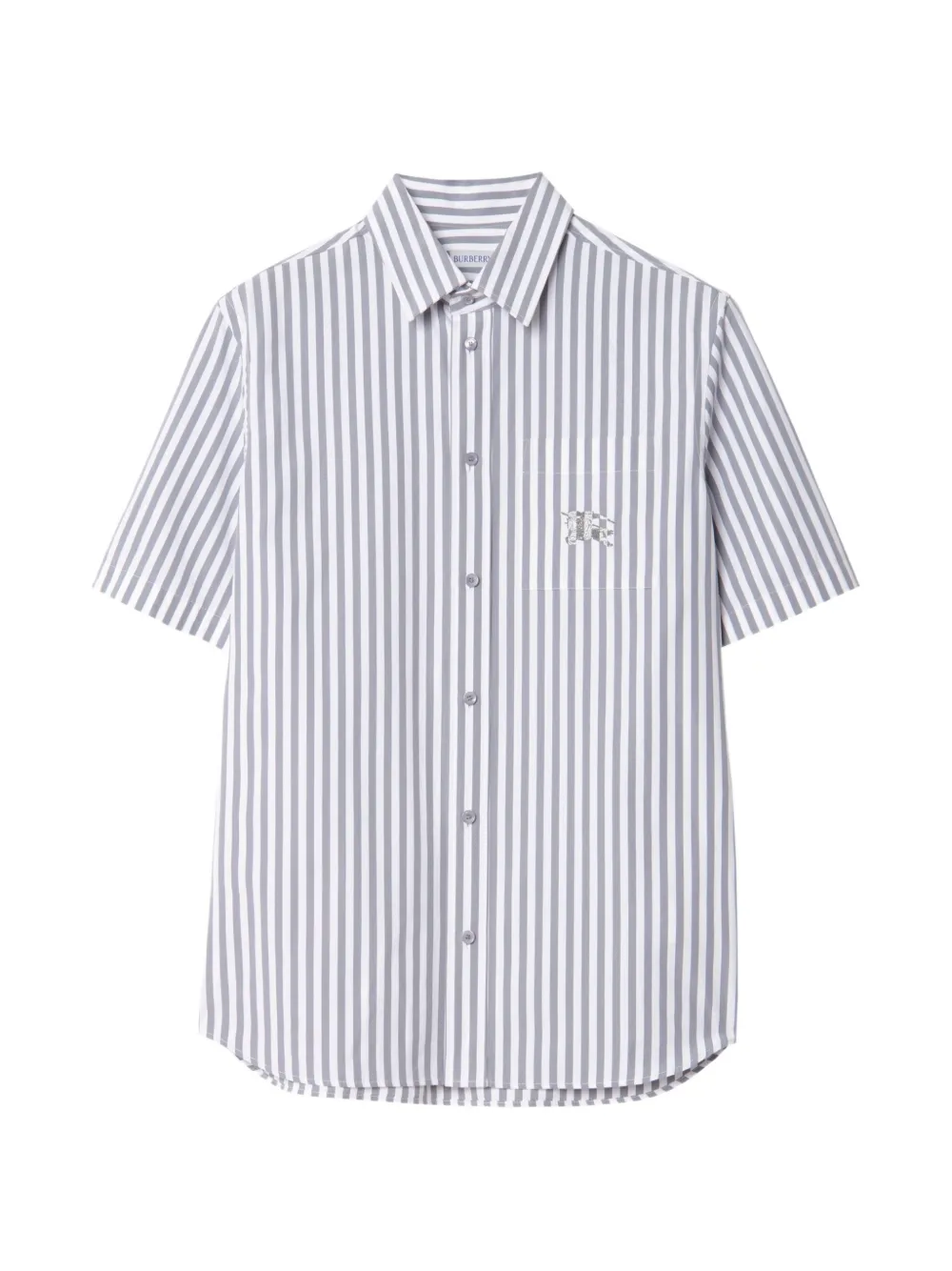 Burberry Camicia a righe in popeline di cotone - Bianco