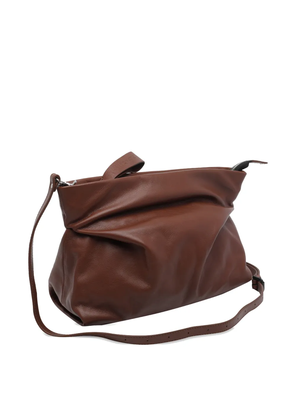 Travel Zip Leather Shoulder Bag