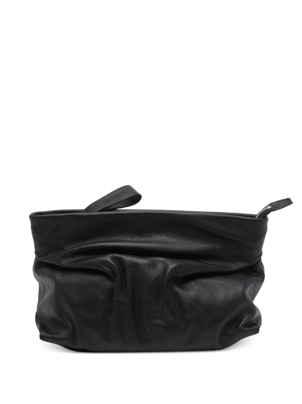 Vic Matie Travel zip leather shoulder bag - Schwarz