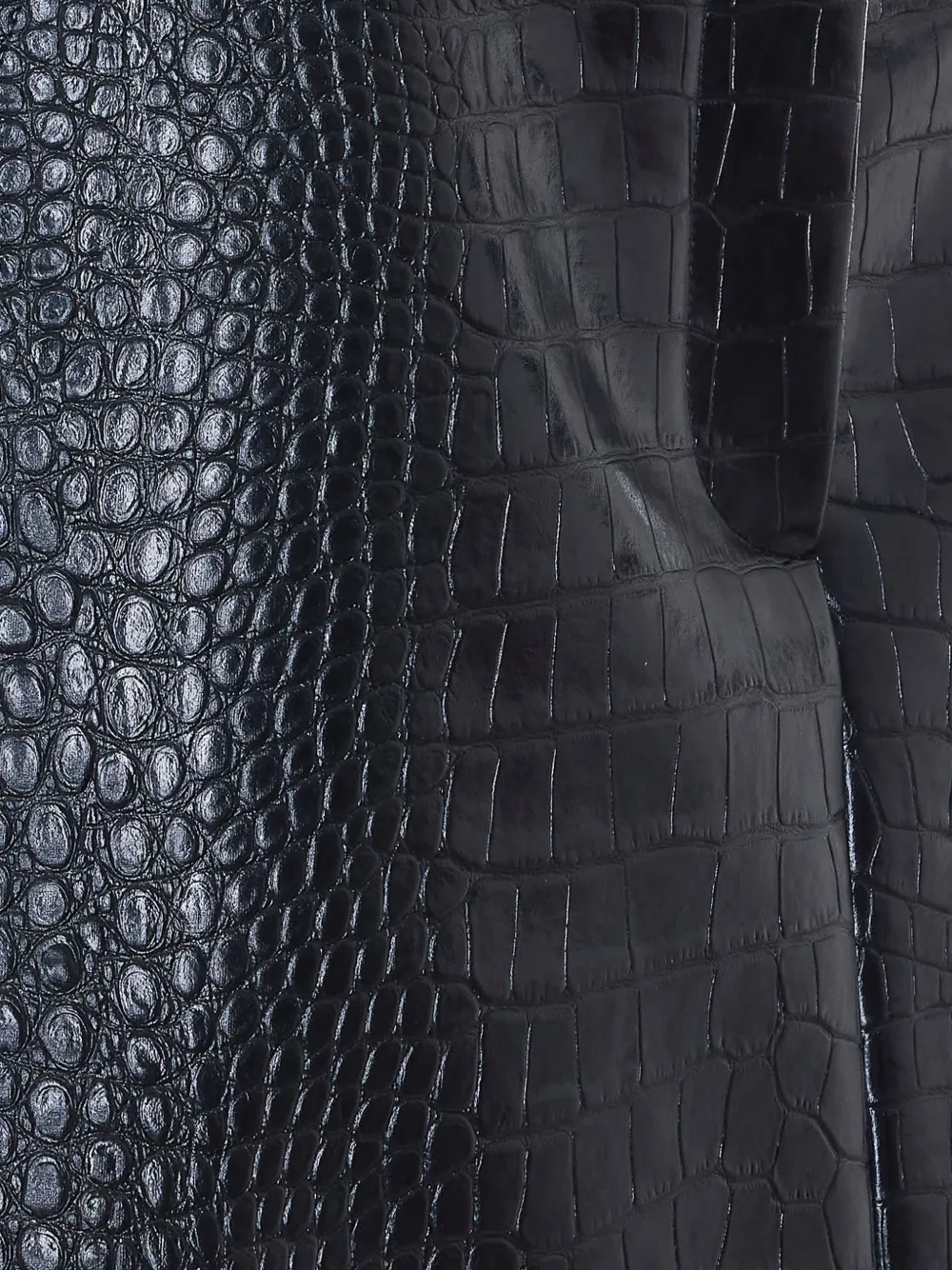  Sportmax Gleba Crocodile Mini Skirt - Black 