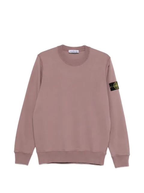 Stone Island patch-detail crew-neck sweatshirt