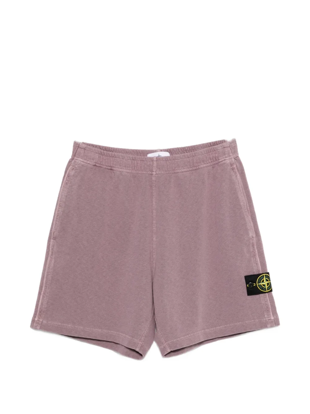 Stone Island logo-patch shorts - Rosa