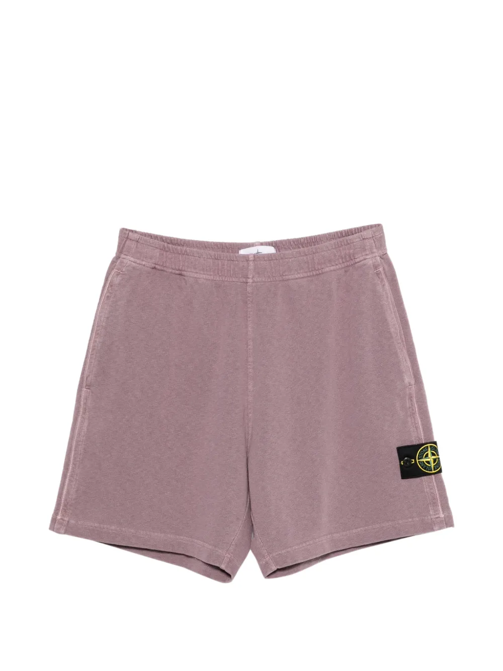 Stone Island logo-patch shorts - Rosa