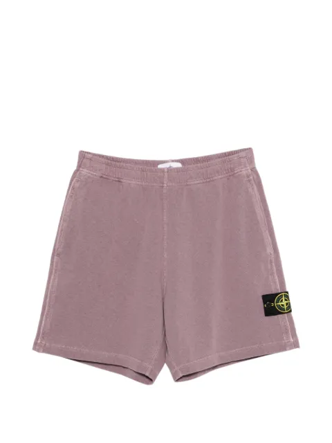 Stone Island 로고 패치 쇼츠