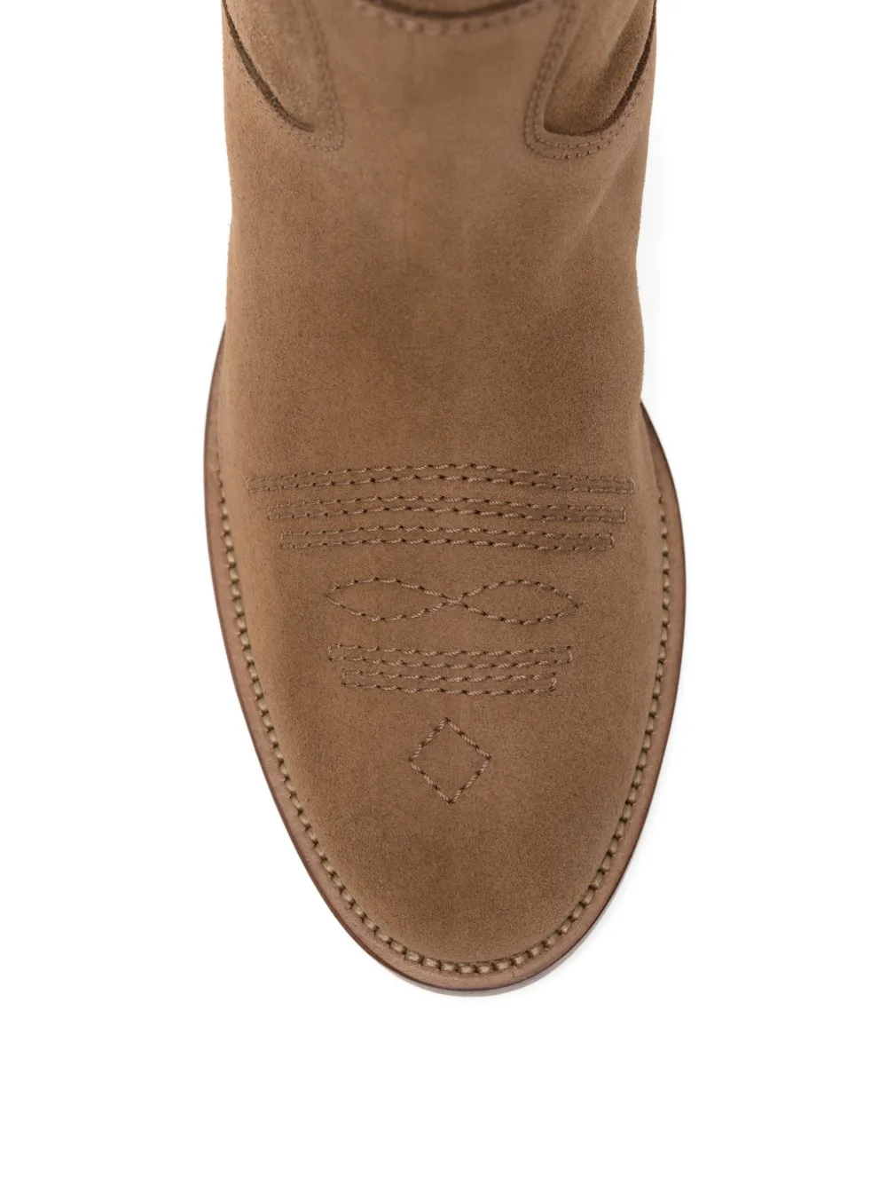 Via Roma 15 round-toe boots Beige