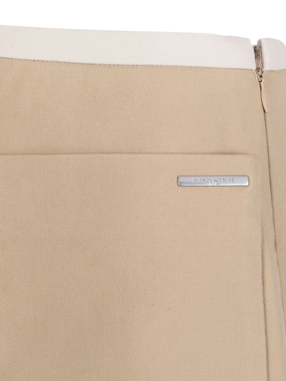 Maison Kitsuné Rok met zak Beige