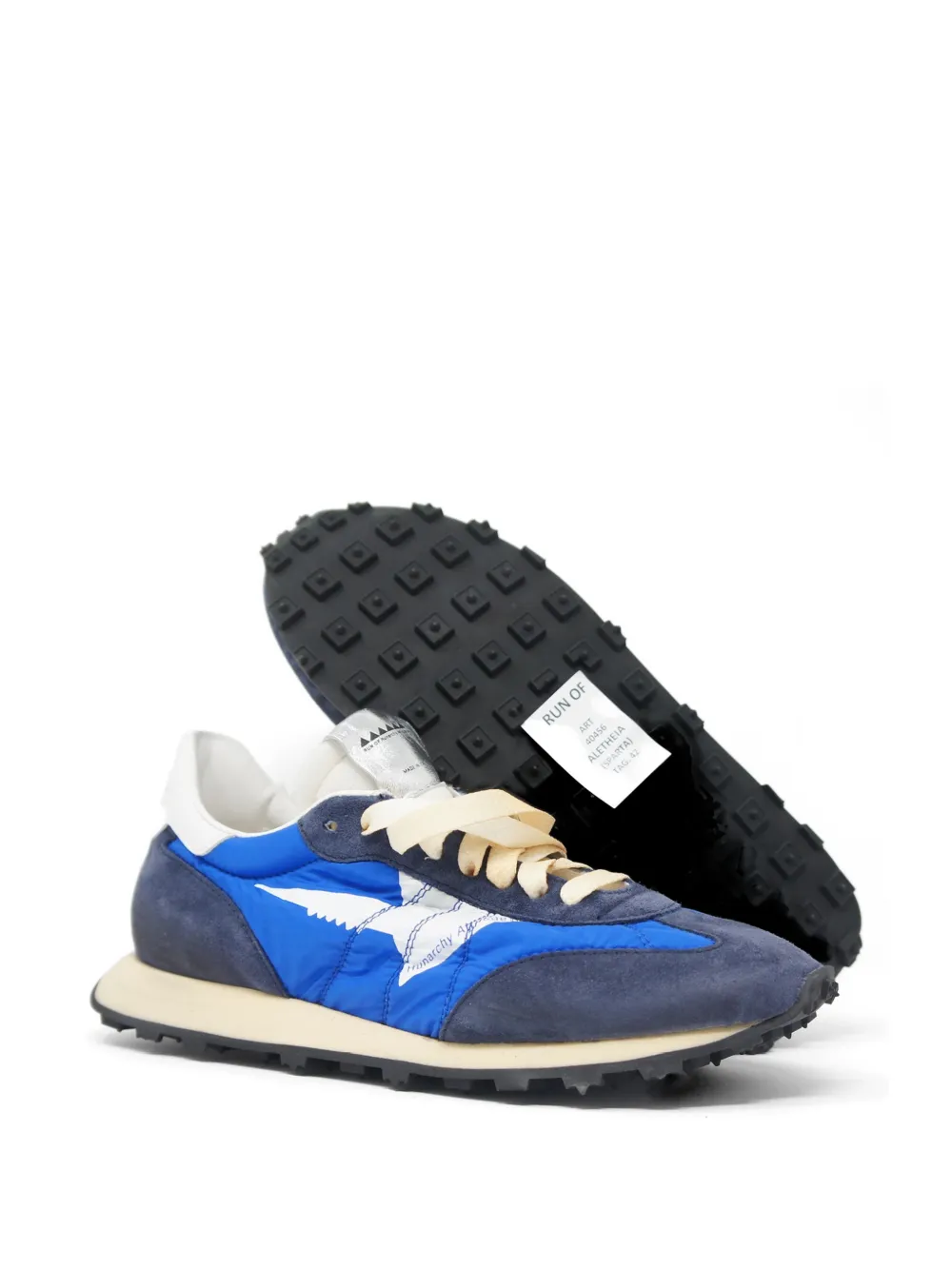 RUN OF Sneakers met vlakken Blauw