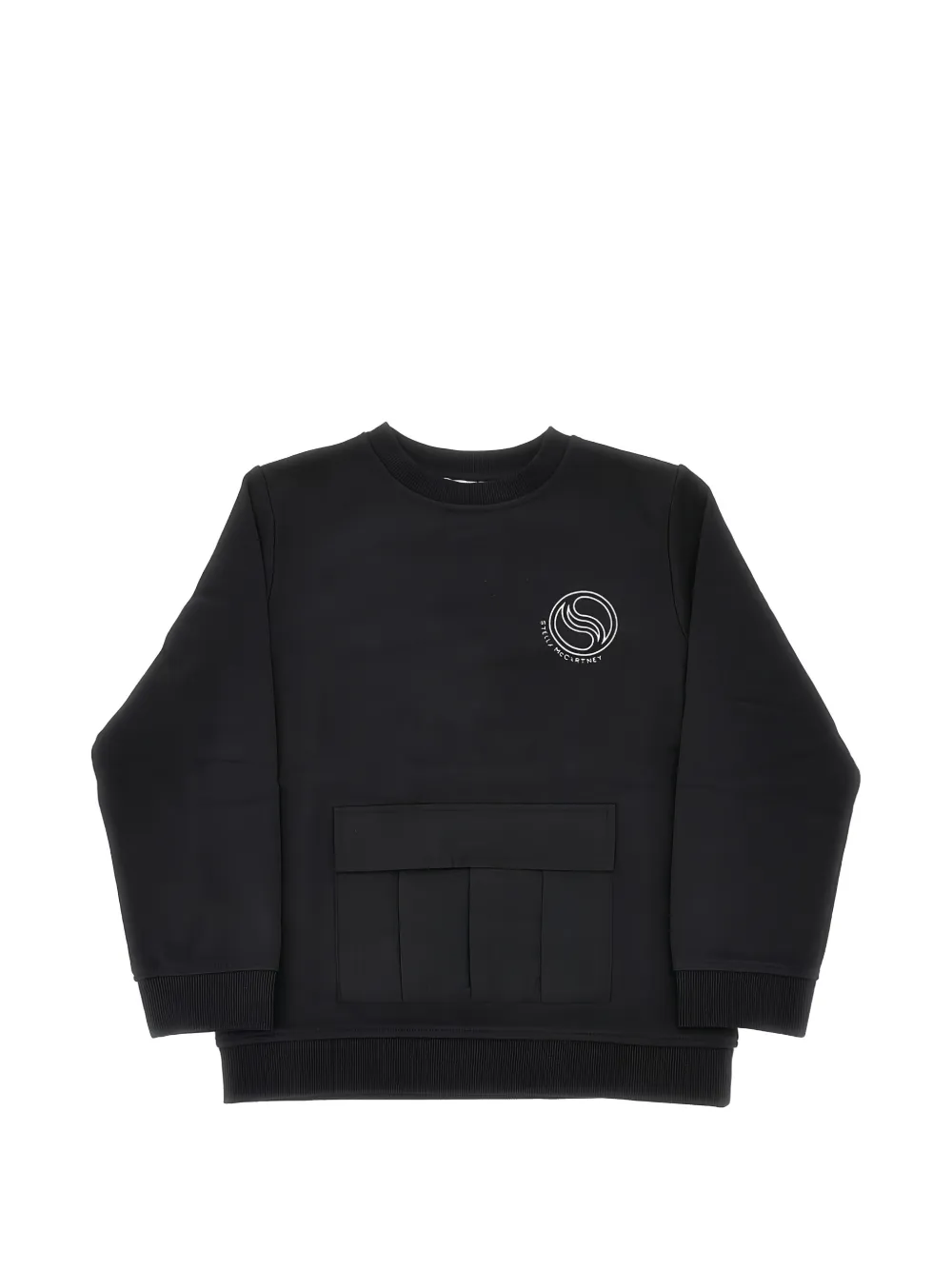 Stella McCartney Kids logo-detail pocket sweatshirt - Nero