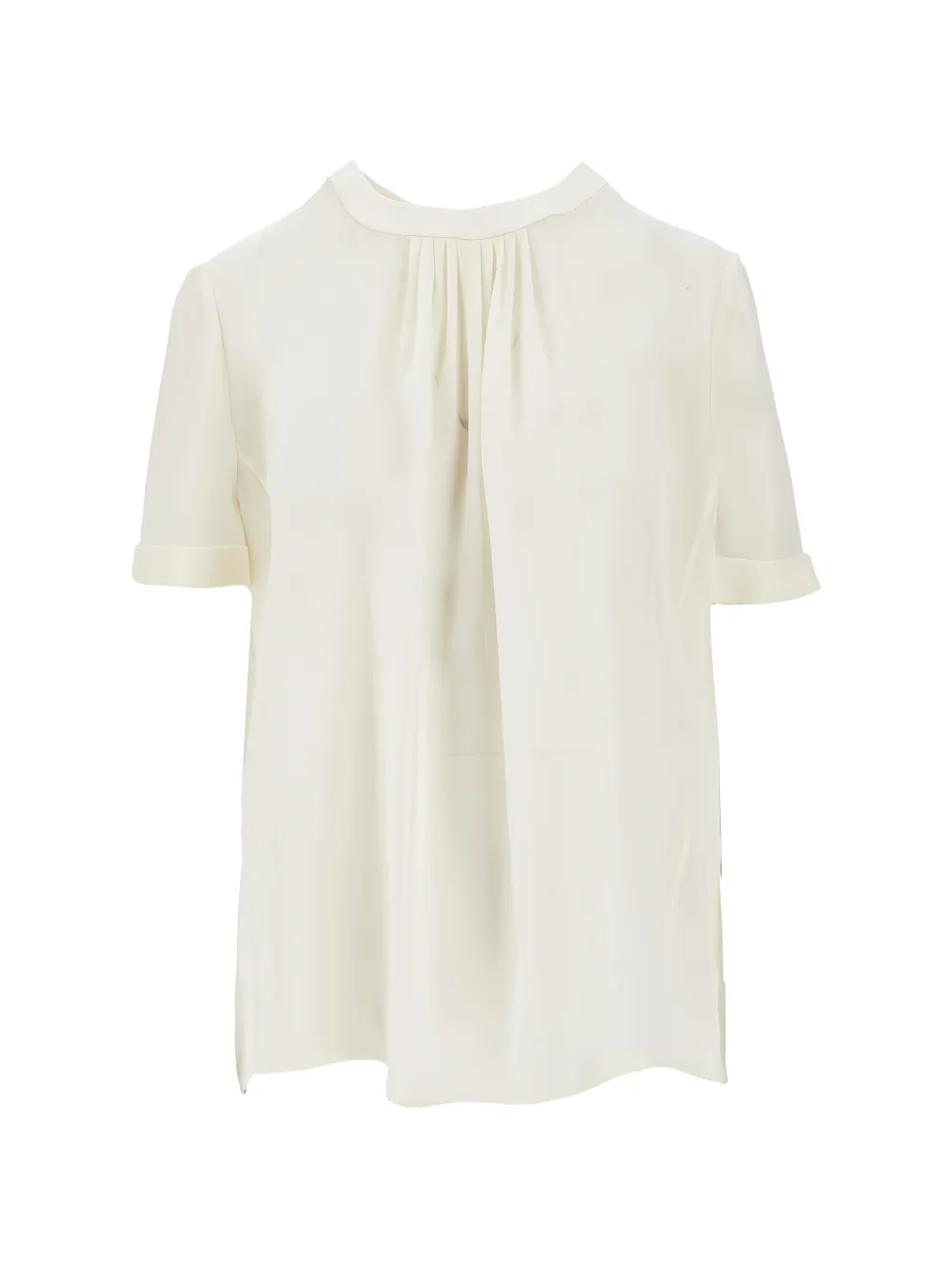 Emporio Armani pleated-front blouse - Toni neutri