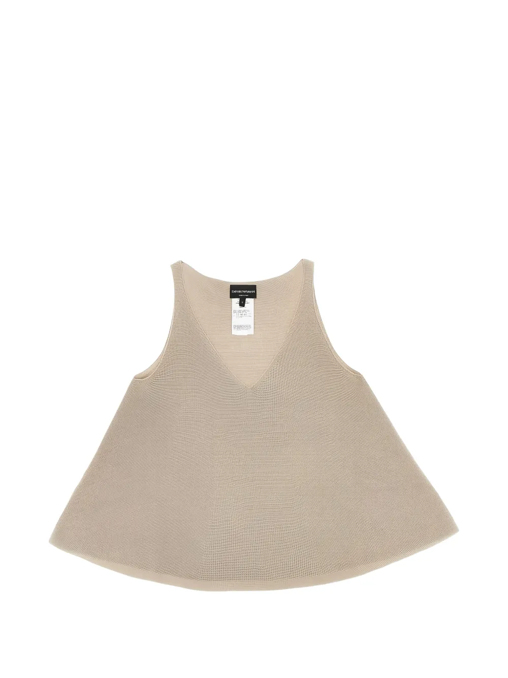 Emporio Armani v-neck sleeveless top - Nude