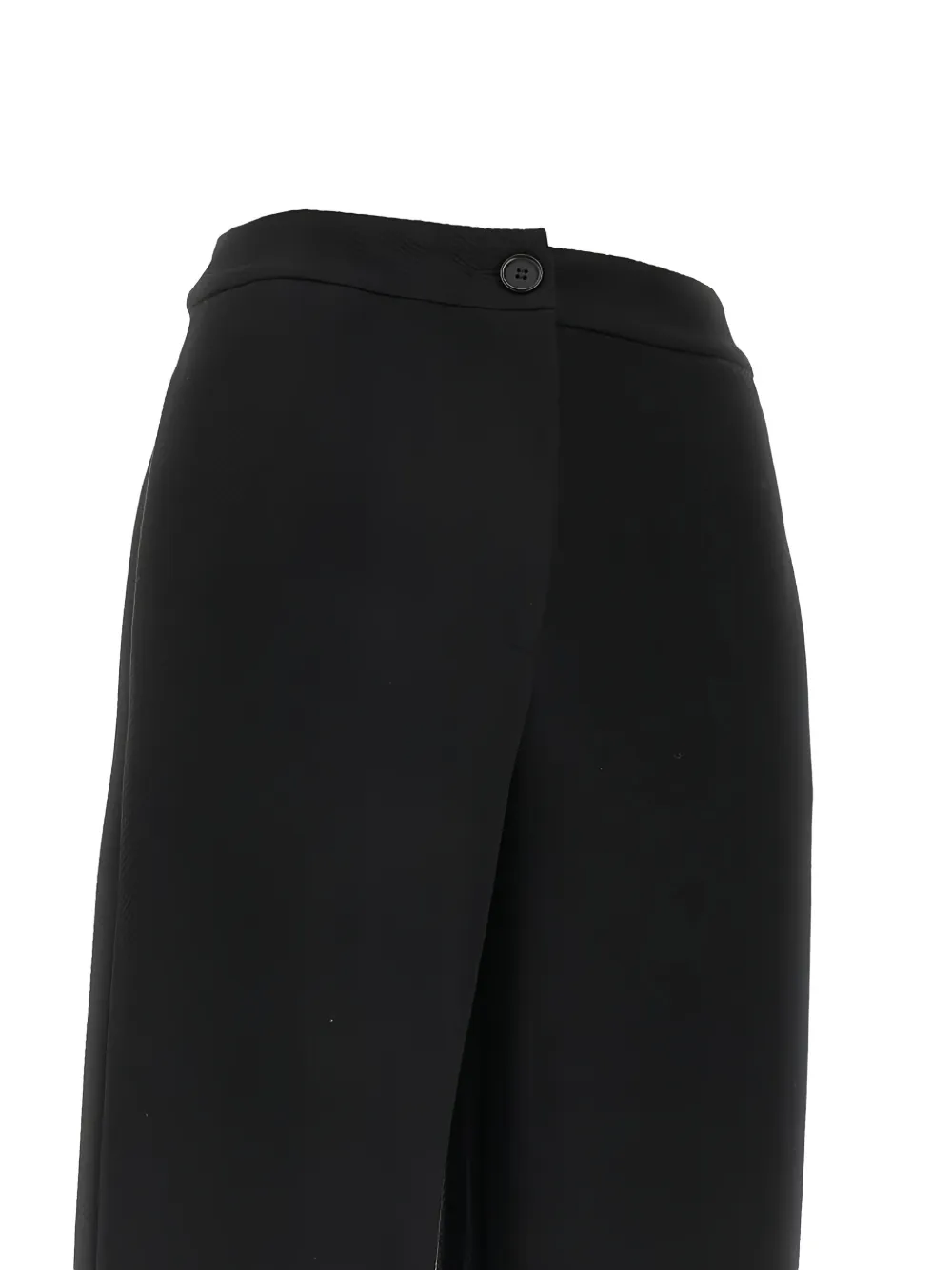 Emporio Armani Broek met knoopdetail Zwart