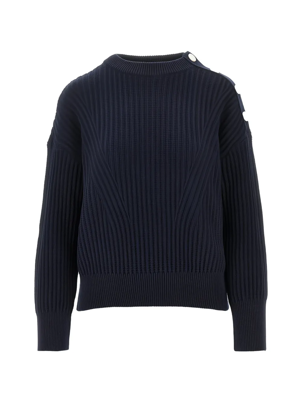 Emporio Armani button embellished pullover - Blu