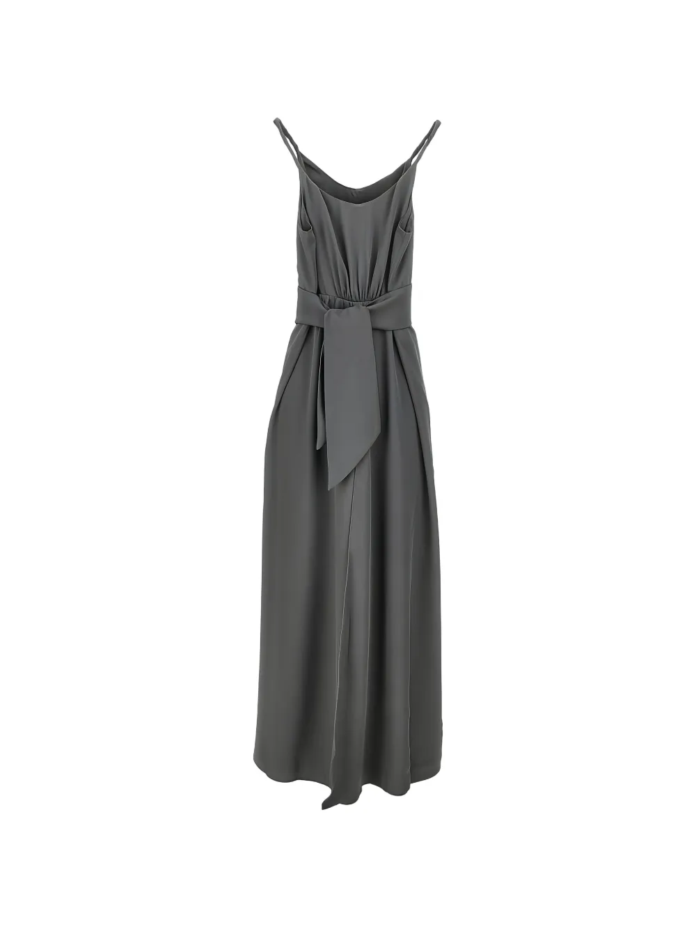 Emporio Armani bow sleeveless maxi dress - Grigio