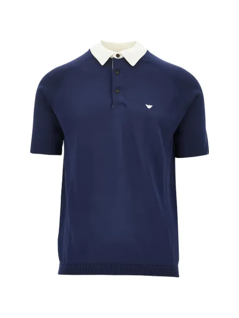 Emporio Armani contrast-collar polo shirt