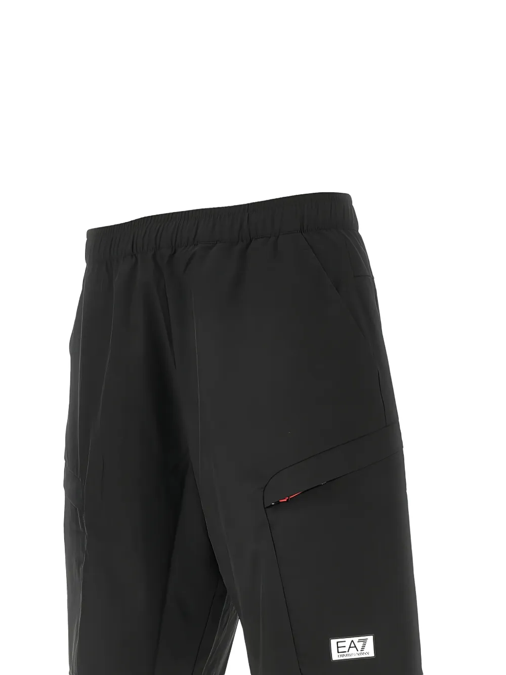 Ea7 Emporio Armani Shorts met logodetail Zwart