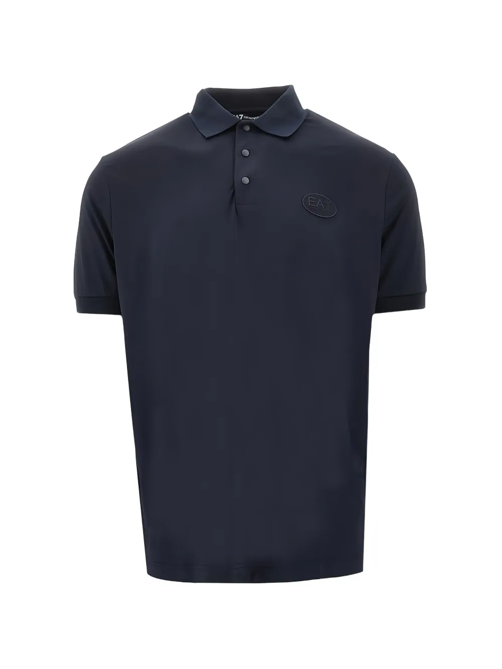 Ea7 Emporio Armani chest-logo polo shirt - Blu