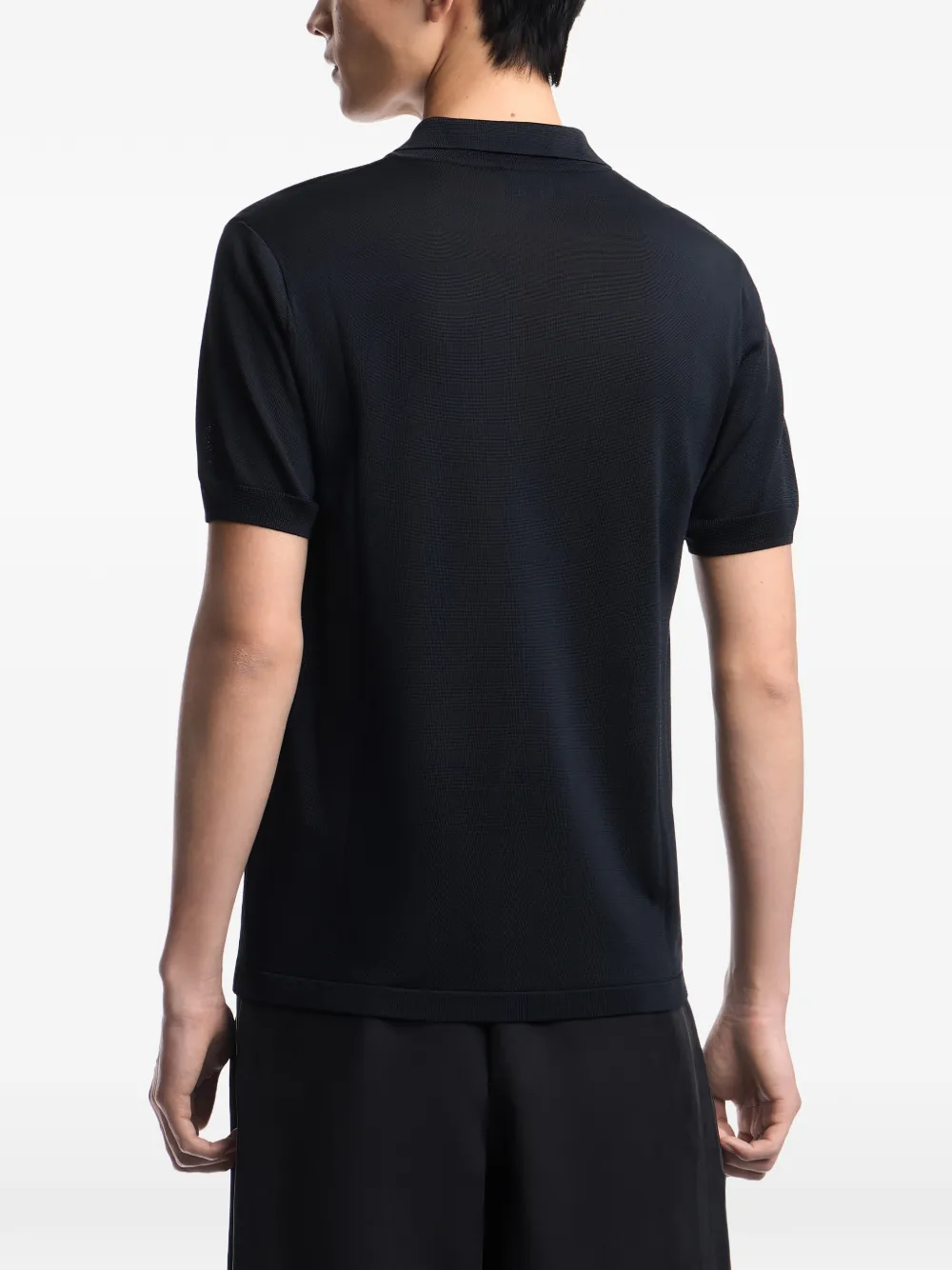 Emporio Armani Poloshirt met knopen Blauw