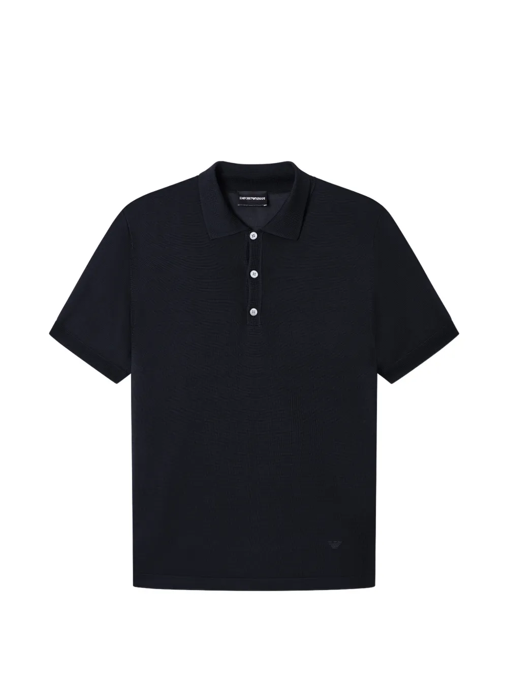 Emporio Armani Poloshirt met knopen Blauw